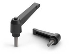 Nastavitelná páka s závitovým čepem a tlačítkem R-43mm M4 x 40mm