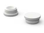 Krytka pro kulaté profily D-10mm, 1,0mm-2,5mm, barva bílá