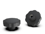 Hvězdicový knoflík s vestavěnou matkou D-30mm M5