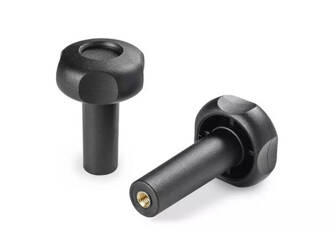 Hvězdicový knoflík s závitovou pouzdrem D-59mm T-78mm M12