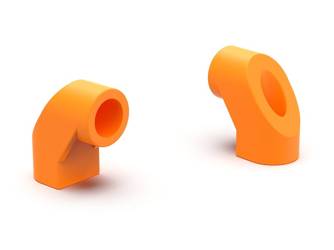 Držák pro trubkové držáky d-30mm d1-11mm, (barva oranžová)