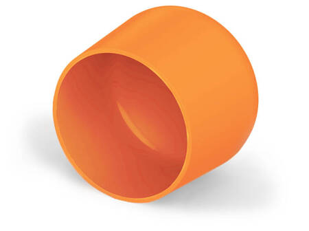 Návlek na trubky z PE d-12mm h-14,5mm, barva oranžová RAL2004