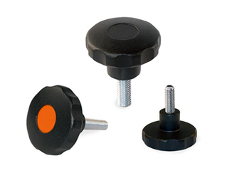 Hvězdicové kolečko se šroubem zalitým v plastu - 7.0039