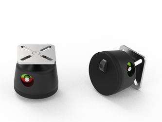 Retractable wheel foot with mounting plate - 16.1281 Retractable wheel foot with mounting plate - 16.1281