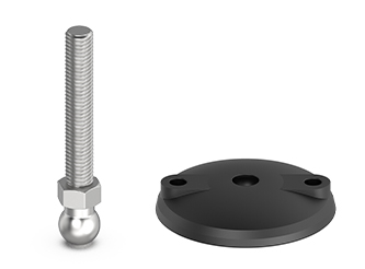 Swivel foot with mounting holes, for self-assembly - 38.1201.ESR Swivel foot with mounting holes, for self-assembly - 38.1201.ESR