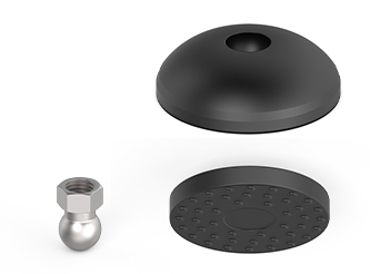 Swivel foot with internal thread, non-slip, self-assembly - 38.1205.ESR Swivel foot with internal thread, non-slip, self-assembly - 38.1205.ESR