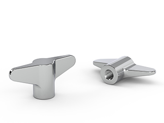 Butterfly knob made of polished stainless steel, with a threaded hole - 38.0016.INOX Butterfly knob made of polished stainless steel, with a threaded hole - 38.0016.INOX