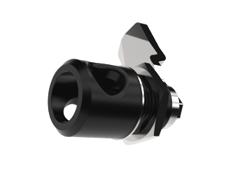 Quarter-turn shaped lock, with padlock eye, 18mm - 15.2014 Quarter-turn shaped lock, with padlock eye, 18mm - 15.2014