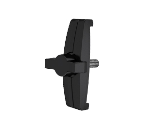 Double bridge clamp with butterfly handle - 15.5051