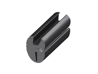 EPDM gasket for glass connection, type H - 15.4040