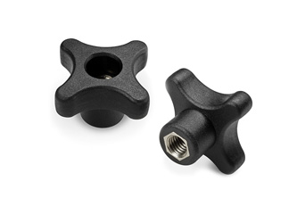 Cross knob with through threaded bushing INOX - 6.0045.INOX Cross knob with through threaded bushing INOX - 6.0045.INOX