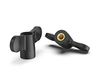 Butterfly knob with through threaded bushing - 38.0311 Butterfly knob with through threaded bushing - 38.0311