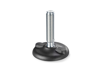 Swivel foot with mounting holes and key slot, R24 - 6.0329 Swivel foot with mounting holes and key slot, R24 - 6.0329