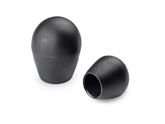 Cylindrical handle with mounting hole - 6.0136