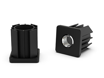 Threaded sleeve end cap for square profiles - 38.0207 Threaded sleeve end cap for square profiles - 38.0207
