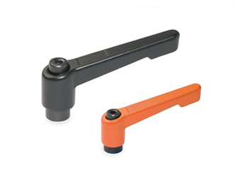 Adjustable lever made of zinc alloy with threaded bushing - 38.0305