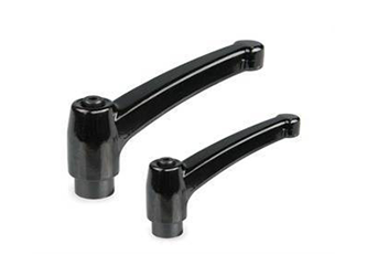 Adjustable lever made of zinc alloy with threaded bushing - 6.0005