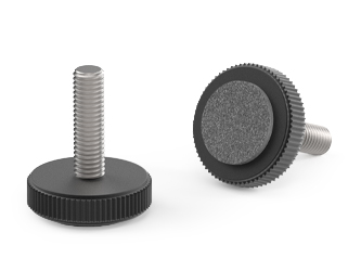 Fixed knurled foot with felt sliding surface - 19.0011 Fixed knurled foot with felt sliding surface - 19.0011