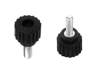 Knurled knob with threaded pin - 6.0086