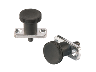 Locking pin with mounting plate and lock - 38.0033