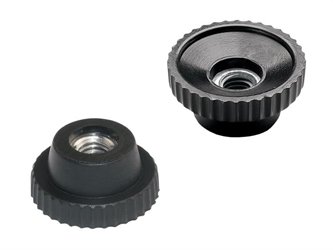 Knurled knob with embedded nut - 7.0007