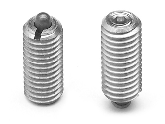 Threaded pin latch, stainless steel, with screwdriver slot and hex socket, with reinforced clamping force - 40.0010.INOX