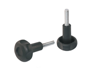 Star knob with threaded spindle, with long offset - 38.0057