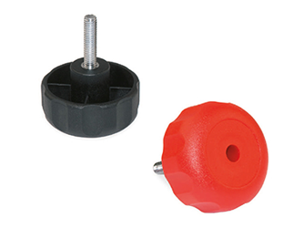 Knob with threaded spindle - 7.0034