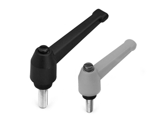 Adjustable lever with threaded pin - 6.0002