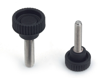 Knurled knob with threaded spindle - 6.0078