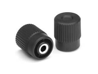 Knurled knob with smooth bushing - 6.0164