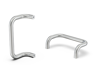 Tubular bracket handle with threaded bushings - 38.0712 Tubular bracket handle with threaded bushings - 38.0712