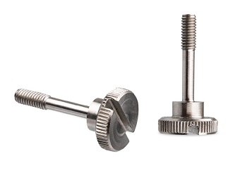 Knurled knob with a slot for a flathead screwdriver, partial thread - 16.0205 Knurled knob with a slot for a flathead screwdriver, partial thread - 16.0205