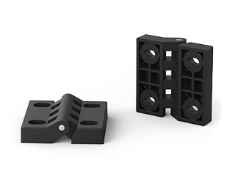 Hinge with longitudinal through holes - 38.0154 Hinge with longitudinal through holes - 38.0154