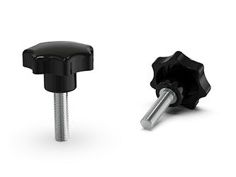 Sternknopf aus Duroplast, nach DIN 6336, mit Gewindestift - 37.0005 Sternknopf aus Duroplast, nach DIN 6336, mit Gewindestift - 37.0005