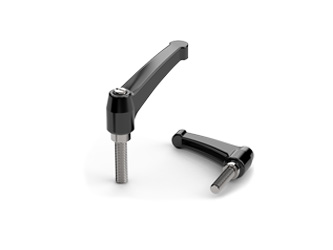 Verstellbarer Hebel aus Zinklegierung, mit Gewindestift aus rostfreiem Stahl und Metallknopf - 6.0006.INOX Verstellbarer Hebel aus Zinklegierung, mit Gewindestift aus rostfreiem Stahl und Metallknopf - 6.0006.INOX