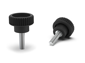 Rändelknopf mit Gewindestift aus Edelstahl - 38.0078.INOX Rändelknopf mit Gewindestift aus Edelstahl - 38.0078.INOX