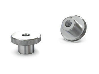 Rändelknopf aus rostfreiem Stahl mit Gewindebohrung - 38.0262.INOX Rändelknopf aus rostfreiem Stahl mit Gewindebohrung - 38.0262.INOX