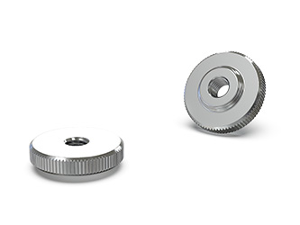 Gerändelter Knopf aus rostfreiem Stahl mit durchgehendem Gewindeloch - 38.0263.INOX Gerändelter Knopf aus rostfreiem Stahl mit durchgehendem Gewindeloch - 38.0263.INOX