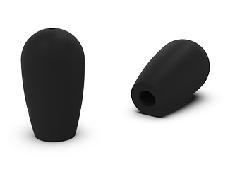 Polierter zylindrischer Griff mit Gewindebohrung - 38.0099