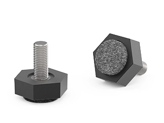 Justierschrauben mit Sechskantfuß und Filzgleitfläche - 19.0015