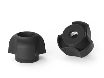 Dreisterniger Griff mit eingebauter Mutter - 8.0013