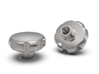 Sternknopf aus rostfreiem Stahl, mit nicht durchgehender Gewindehülse - 38.0059.INOX Sternknopf aus rostfreiem Stahl, mit nicht durchgehender Gewindehülse - 38.0059.INOX