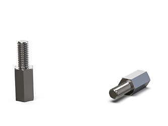 Abstandshülse aus Edelstahl mit Gewindestift - 31.0035 Abstandshülse aus Edelstahl mit Gewindestift - 31.0035