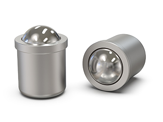 Glatte Schnappverriegelung mit Kugel, aus Edelstahl - 40.0013.INOX