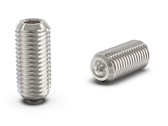 Gewindebolzen mit Kugel, aus rostfreiem Stahl, mit Innensechskant, mit verstärkter Anpresskraft - 40.0004.INOX