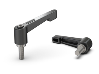 Verstellbarer Hebel aus Zinklegierung mit Gewindestift, schlankes Design - 38.0306.INOX Verstellbarer Hebel aus Zinklegierung mit Gewindestift, schlankes Design - 38.0306.INOX