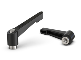 Verstellbarer Hebel aus Zinklegierung mit Gewindebohrung, schlankes Design - 38.0305.INOX Verstellbarer Hebel aus Zinklegierung mit Gewindebohrung, schlankes Design - 38.0305.INOX