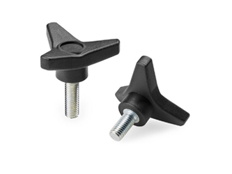 Dreistern-Drehknopf mit Gewindestift - 6.0074