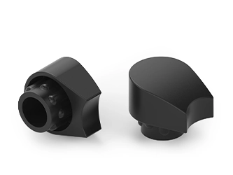 Stopka ślizgowa skośna z osłoną sztaplowania do profili okrągłych - 19.0037 Stopka ślizgowa skośna z osłoną sztaplowania do profili okrągłych - 19.0037